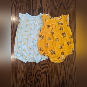Old Navy 3-6m bubble rompers